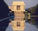 Lincoln Memorial built of 3 basic rocks